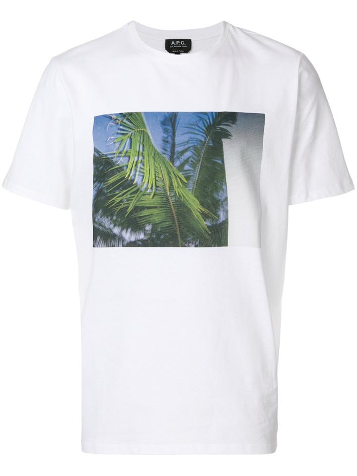 A.p.c. Palm Tree T-shirt - White