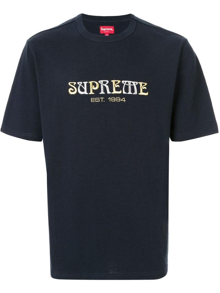 Supreme Nouveau-logo T-shirt - Blue