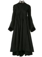 Aganovich Flared Long-sleeved Dress - Black