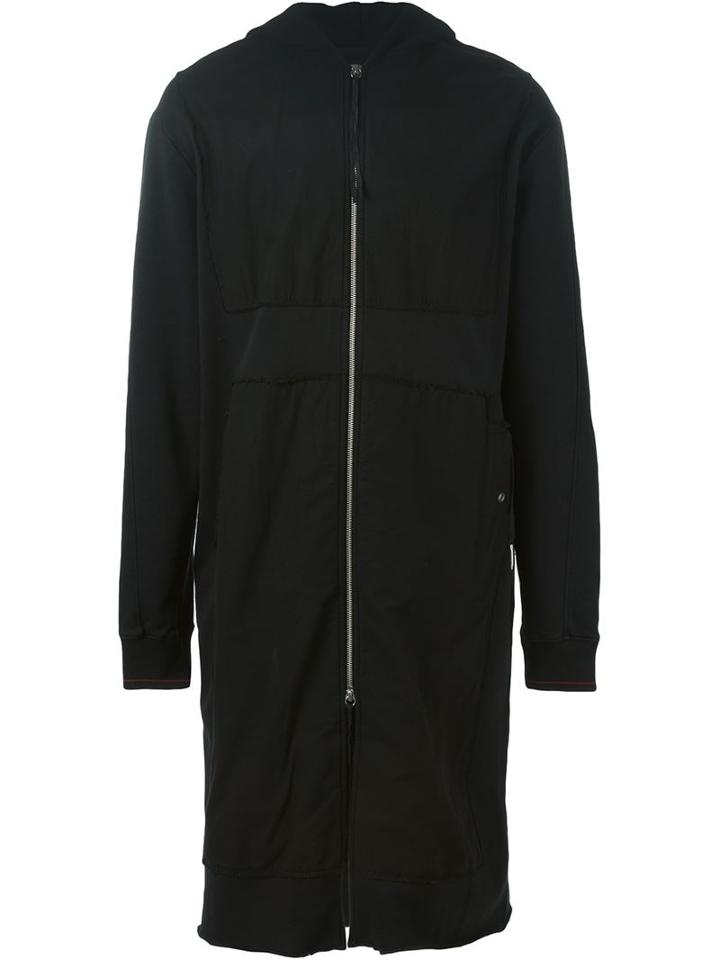 Silent Damir Doma Cleeve Coat, Men's, Size: L, Black, Cotton