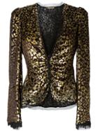 Roberto Cavalli Leopard Print Jacket
