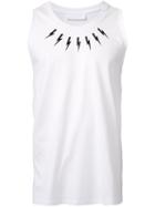 Neil Barrett Thunder Vest, Men's, Size: Xxl, White, Cotton