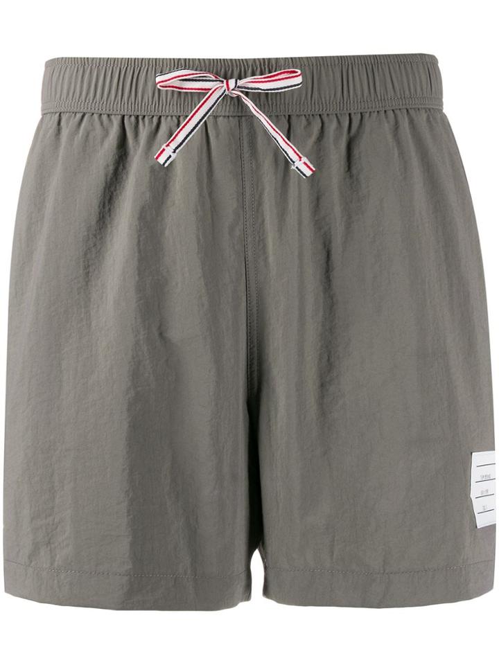 Thom Browne Striped Trim Shorts - Grey