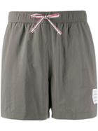 Thom Browne Striped Trim Shorts - Grey