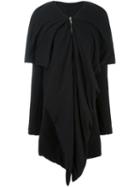 Rick Owens Lilies V-neck Draped Coat