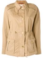 Michael Michael Kors Military Jacket, Women's, Size: Large, Nude/neutrals, Cotton