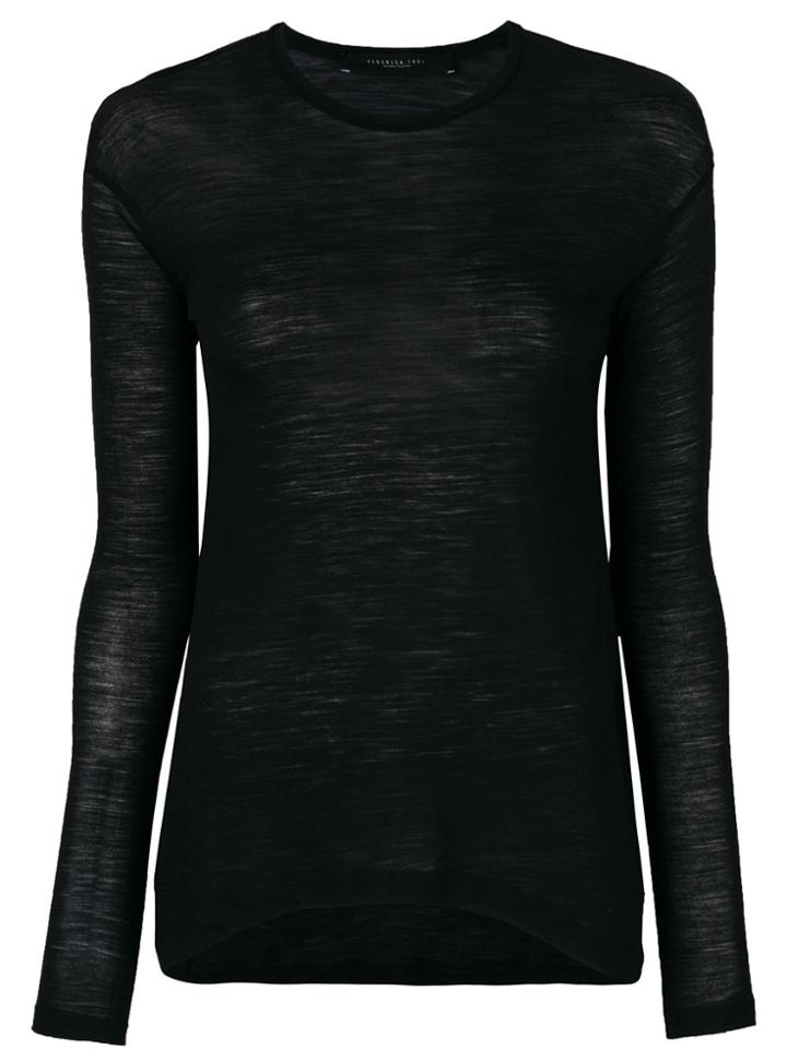 Federica Tosi Round Neck Blouse - Black