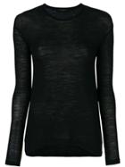 Federica Tosi Round Neck Blouse - Black