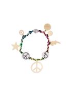 Venessa Arizaga Peace Charm Bracelet - Multicolour