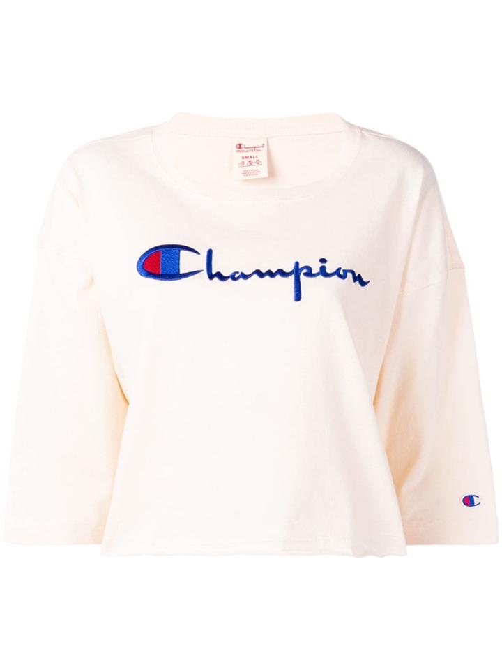 Champion Embroidered Logo Top - Neutrals