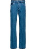Prada Belted Jeans - Blue