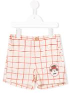 Bobo Choses - Checked Shorts - Kids - Cotton - 6 Yrs, White