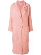 Chiara Bertani Glitter Effect Coat - Pink & Purple