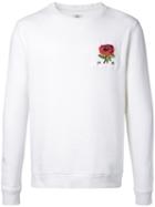 Kent & Curwen - Floral Embroidery Sweatshirt - Men - Cotton - Xxl, White, Cotton