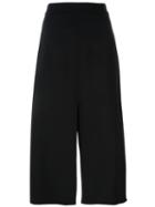 Agnona Slit Midi Skirt, Women's, Size: 42, Black, Spandex/elastane/viscose