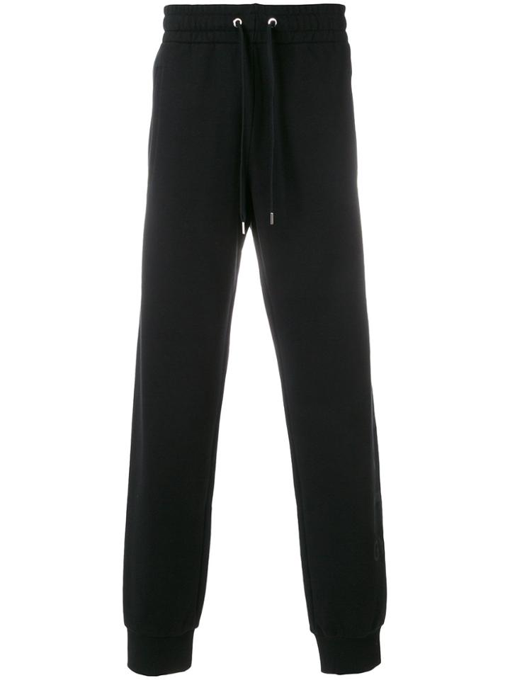 Versace Logo Print Track Pants - Black