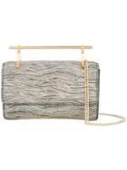 M2malletier Textured Metallic Handle Clutch