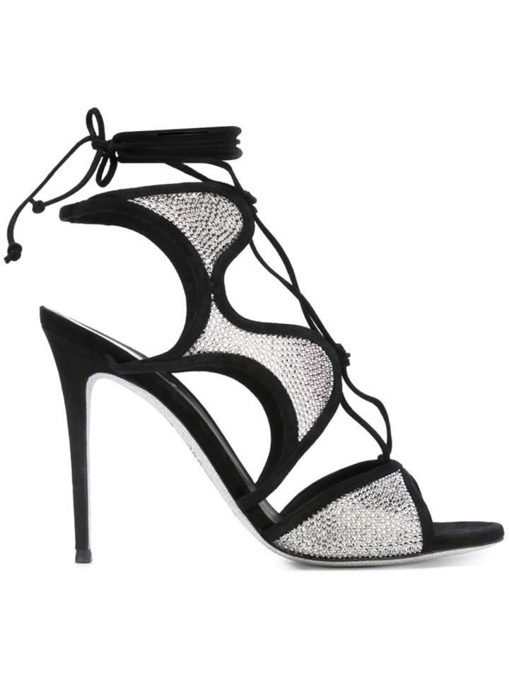 René Caovilla Strass Sandals