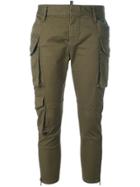 Dsquared2 Skinny Cropped Cargo Pants - Green
