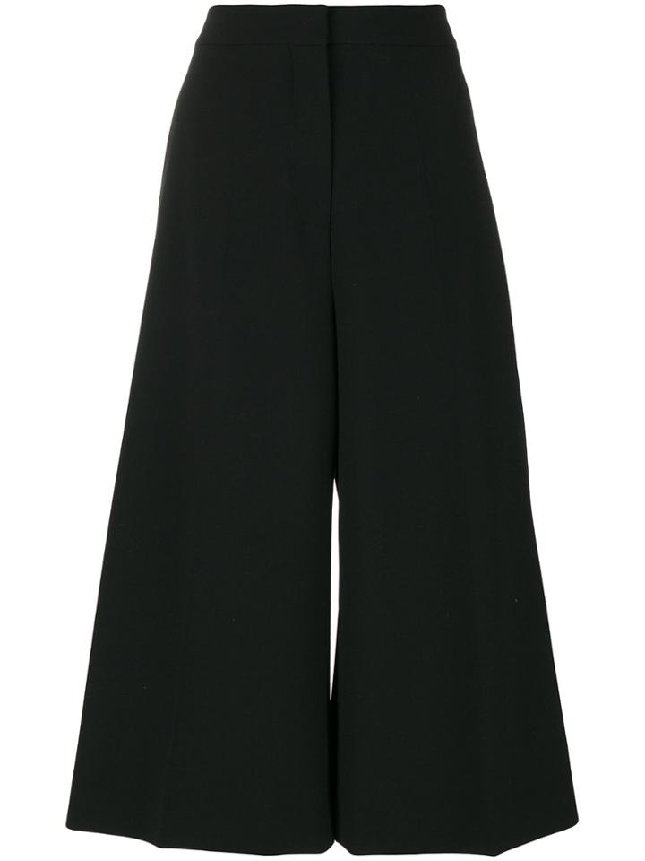 Stella Mccartney Wide Leg Cropped Pants - Black