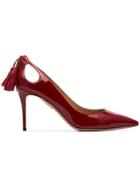 Aquazzura Patent Leather Forever Marilyn Pumps - Red