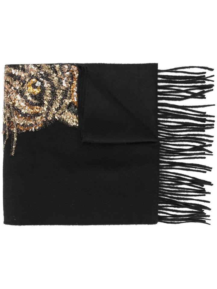 Gucci Angry Cat Scarf - Black
