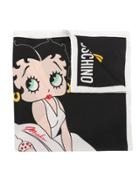 Moschino Betty Boop Motif Scarf - Black