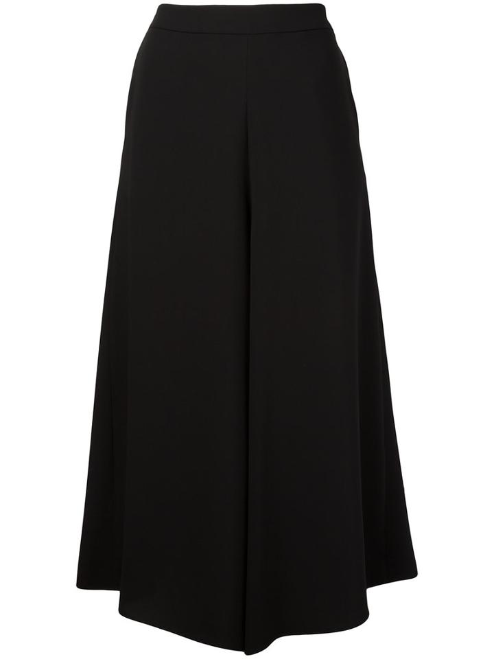 P.a.r.o.s.h. Wide-leg Crop Flared Pants, Women's, Black, Polyester
