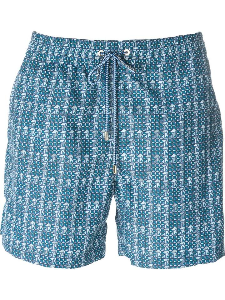 Brioni Printed Swim Shorts