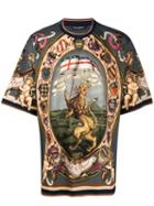 Dolce & Gabbana Lion Print T-shirt - Grey