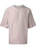 Lucio Vanotti Striped Boxy T-shirt - White