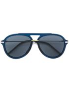 Fendi Eyewear Aviator Sunglasses - Blue
