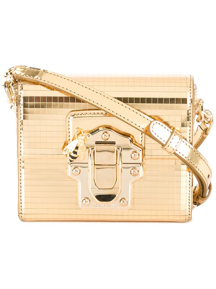 Dolce & Gabbana Lucia Shoulder Bag, Women's, Grey, Calf Leather