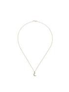 Otiumberg 9kt Gold Tsavorite Moon Pendant Necklace
