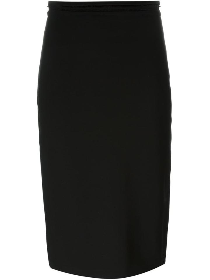 Givenchy Frayed Edge Pencil Skirt