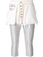 Unravel Project Button-up Shorts - White