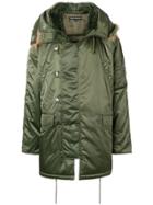 Gosha Rubchinskiy Faux-fur Hooded Parka Coat - Green