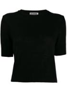 Jil Sander Knitted Short-sleeve Top - Black