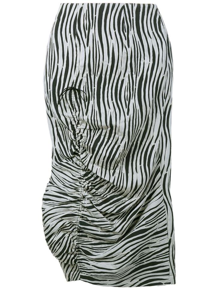A.w.a.k.e Zebra Print Midi Skirt