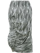 A.w.a.k.e Zebra Print Midi Skirt