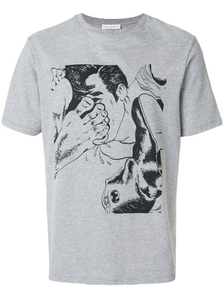 Jw Anderson Footprint T-shirt - Grey