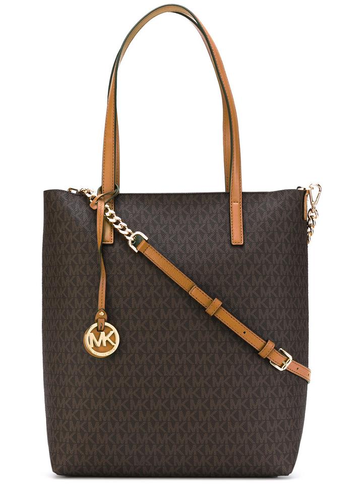 Michael Michael Kors - Monogram Print Tote - Women - Leather - One Size, Women's, Brown, Leather