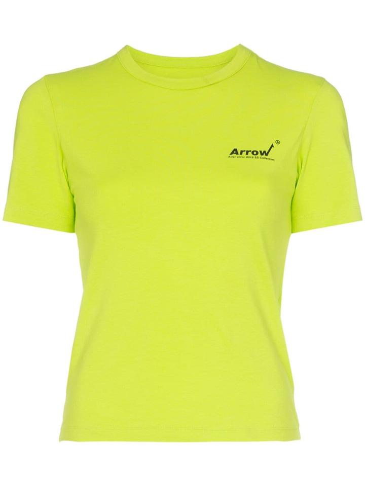 Ader Error Logo-print Cotton T-shirt - Green