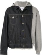 Yoshiokubo Asymmetric Denim Jacket - Black