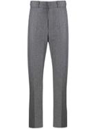 Sandro Paris Regular Pinstriped Trousers - Grey