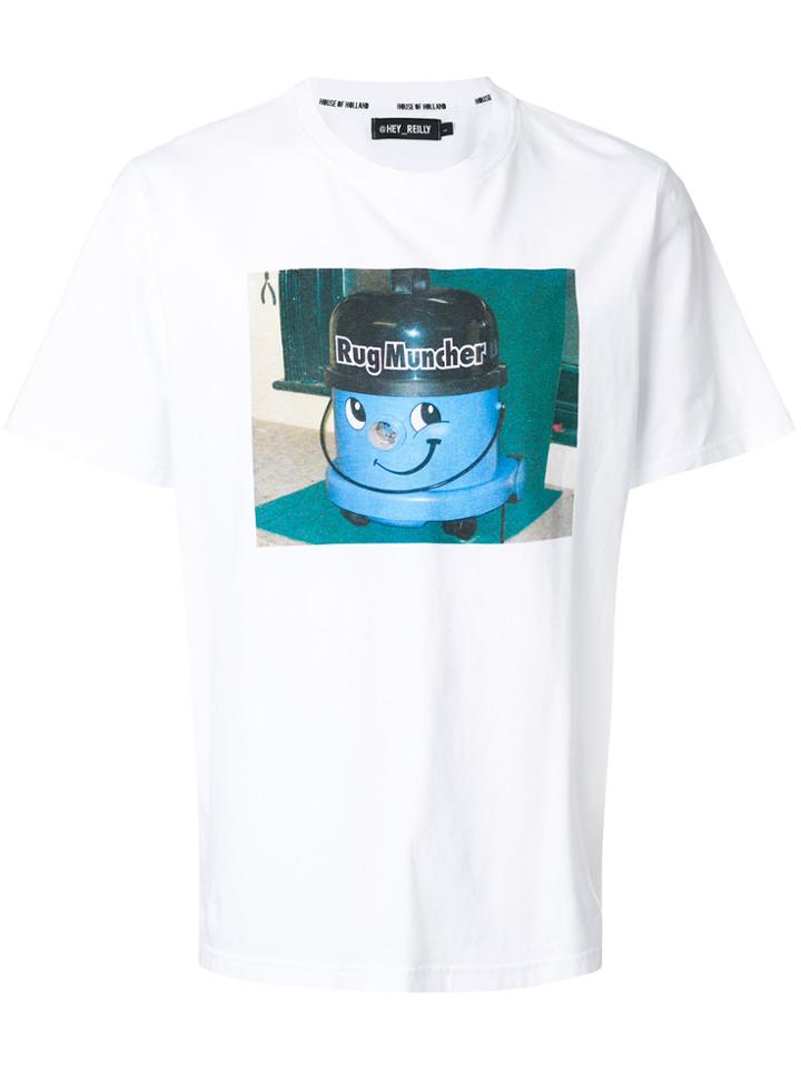 House Of Holland Rug Muncher Print T-shirt - White