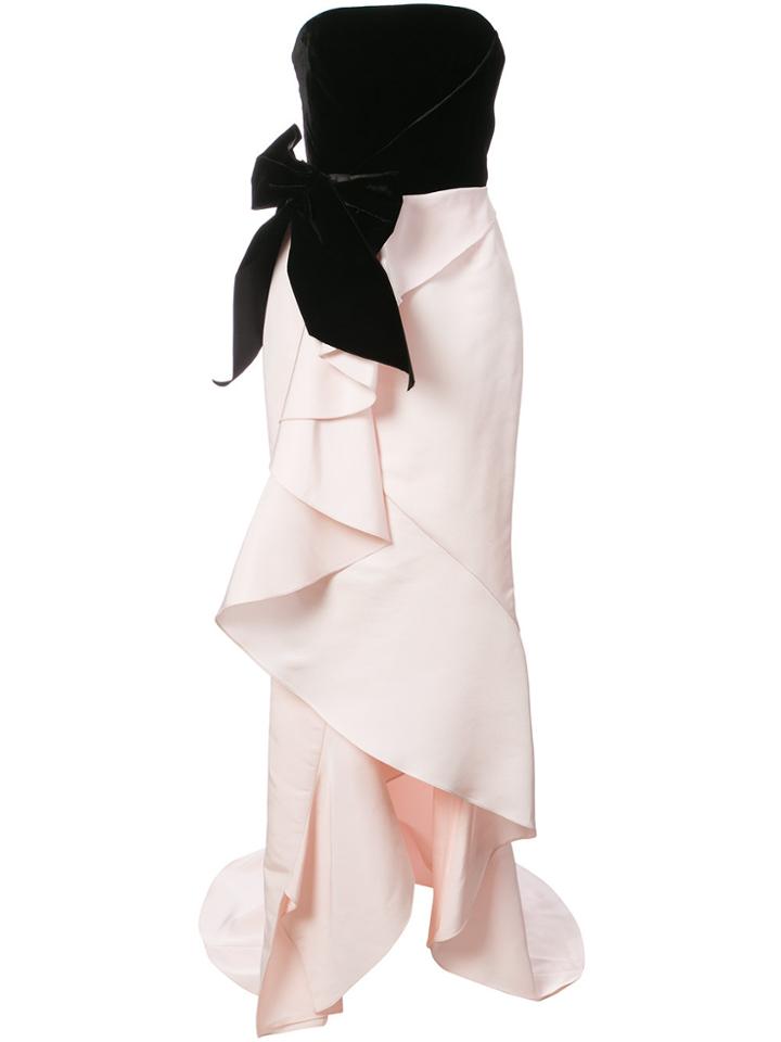 Marchesa Bow Corset Gown - Pink & Purple