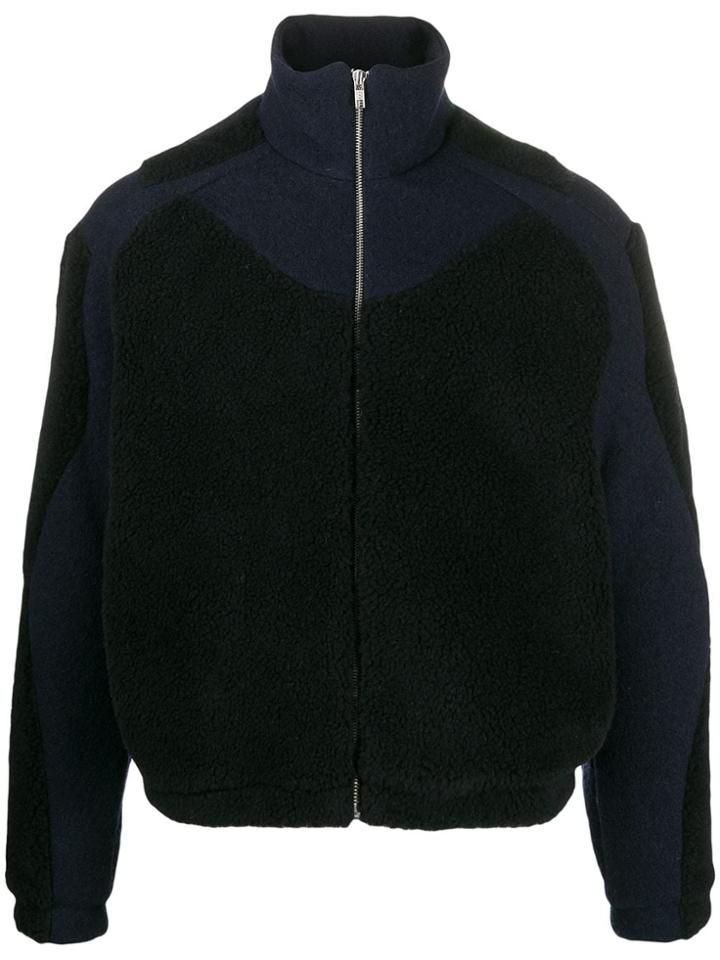 Gmbh Two-tone Panelled Zip-up Jacket - Blue