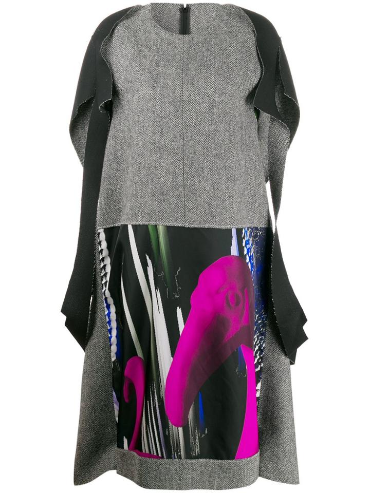 Maison Margiela Patchwork Midi Dress - Black