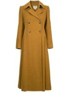 Hermès Vintage Double Breasted Flared Coat - Nude & Neutrals